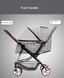 Складная коляска для домашних животных Pet Stroller with Storage Basket Red
