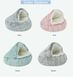 Плюшева лежанка Люпосанчик Green Plush Pet Bed для котів і собак, d - 40 см, XS