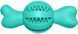 Іграшка для жування та закладки ласощів Derby Bone Shape Dog Chew Toy, Бирюзовый, Small