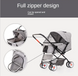 Складная коляска для домашних животных Pet Stroller with Storage Basket Red