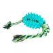Іграшка для собак Bronzedog Petfun Dental Спайк з Канатом 8 х 13 см, Medium