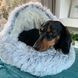 Плюшева лежанка Люпосанчик Green Plush Pet Bed для котів і собак, d - 40 см, XS