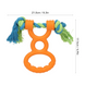 Іграшка-канат для собак Derby Dog Rope Toy with TPR Tug Handle