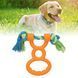 Іграшка-канат для собак Derby Dog Rope Toy with TPR Tug Handle