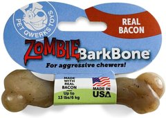 Жевательная кость для собак Pet Qwerks Zombie Bacon BarkBone с ароматом бекона, Small