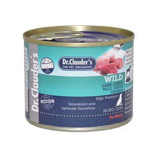 Консерва супер-премиум класса для собак Dr.Clauder's Wild с дичью, уткой и говядиной, 200 г