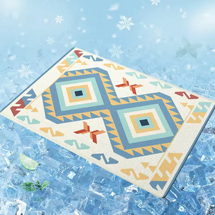Летняя охлаждающая подстилка Derby Ice Silk Summer Pet Cooling Mat Pattern1, 85х120 см