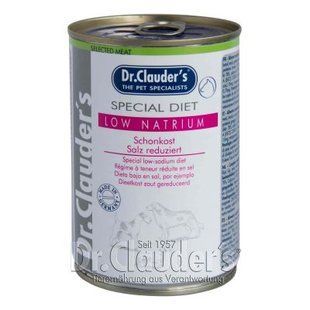 Вологий дієтичний корм для собак Dr.Clauder's Special Diet Low Natrium з низьким вмістом натрію, 400 г
