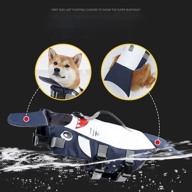 Рятувальний жилет для собак Wan Talk Cartoon Style Reflective Life Jacket, 29 см, 46-56 см, 28-36 см, S