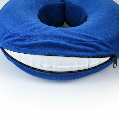 Захисний надувний нашийник для собак Derby Protective Inflatable Dog Cone Collar Blue (фастекс), XL