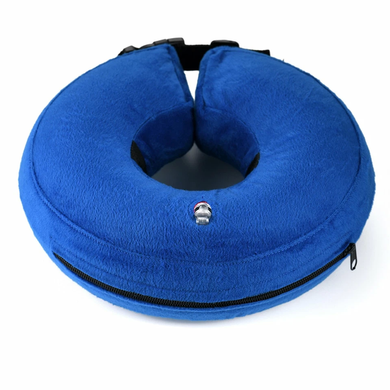 Захисний надувний нашийник для собак Derby Protective Inflatable Dog Cone Collar Blue (фастекс), XL