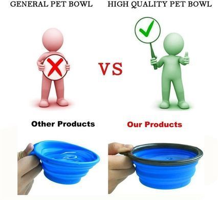 Силіконова складна дорожня миска Derby Food Grade TPE Collapsible Dog Bowl, Помаранчевий, 350 мл