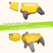 Комбинезон-дождевик для собак Derby R62 Yellow, 40 см, 53 см, 38 см, S