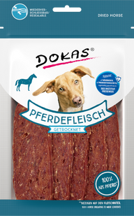 Лакомства для собак Dokas Сушеная конина, конина, 60 г