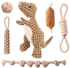 Набір мотузкових іграшок для собак Brown 6шт.