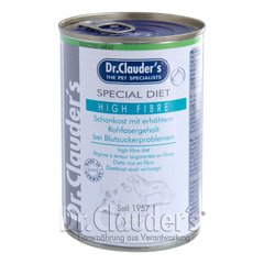 Вологий дієтичний корм для собак Dr.Clauder's Special Diet High Fibre з високим вмістом клітковини, 400 г