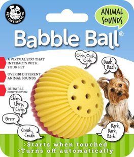 Интерактивная игрушка-мяч для собак Pet Qwerks Animal Sounds Babble Ball, Small