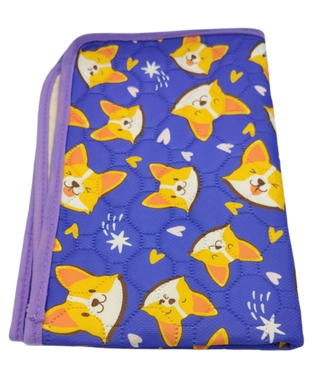 Многоразовая пеленка для собак Pelushka Cute Corgi без противоскользящего покрытия, 40х60 см