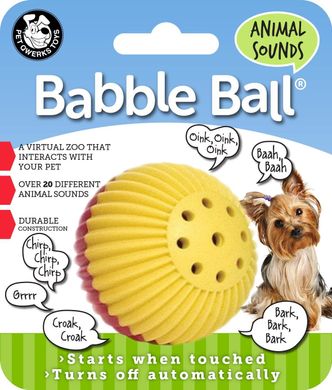 Інтерактивна іграшка-м'яч для собак Pet Qwerks Animal Sounds Babble Ball, Small