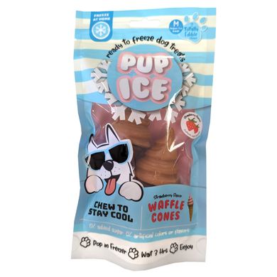 Мороженое для собак Pup Ice Waffle Cones Strawberry M 2 шт., 110 г, 2 шт., Medium