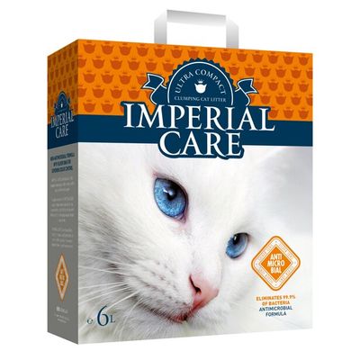 Ультра-комкующийся наполнитель в кошачий туалет Imperial Care Silver Ions с антибактериальным свойством, 2 кг
