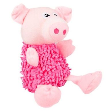 М'яка іграшка для собак Flamingo Shaggy Pig, 22 см