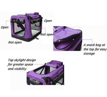 М'яка клітка для собак Bestopet (Люпосанчик) Portable Soft-Sided Dog Crate BS-SC-006, 92х65х65 см