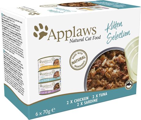 Набір консерв для кошенят Applaws Kitten Mixed Selection Multipack, 6х70g, 6 х 70 г