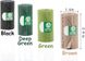 Біорозкладні пакети для збору фекалій собак Greener Walker, Хаки, 1 рулон - 15 пакетов