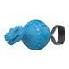 Іграшка для cобак Gigwi Dinoball Динозавр зі звуком, що вимикається 14 см, Блакитний, Medium