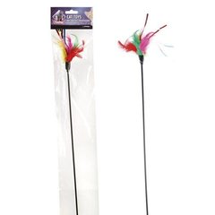 Іграшка-жарт для кішок Flamingo Teaser Feathers, 48 см