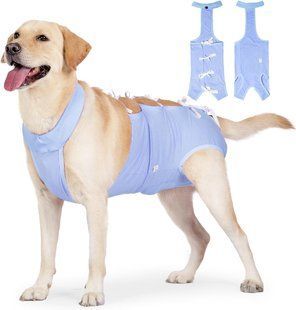 Дышащая попона для собак Derby Breathable Pet Recovery Suite, Blue, 55-65 см, 70-90 см, 50 см, XL