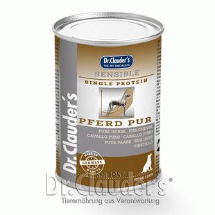 Консерви для собак Dr. Clauder's Sensible Pferd Pur з кониною, 400 г