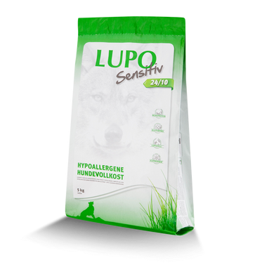 Гіпоалергенний сухий корм Lupo Sensitiv 24/10 для активних собак, 5 кг, Упаковка виробника, Сухий корм, Заводська