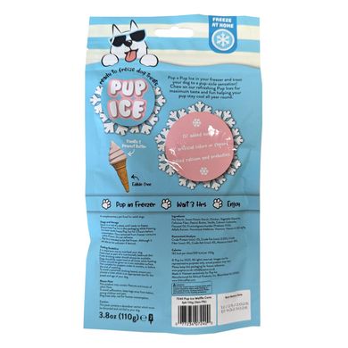 Мороженое для собак Pup Ice Waffle Cones Vanilla & Peanut Butter M 2 шт., 110 г, 2 шт., Medium