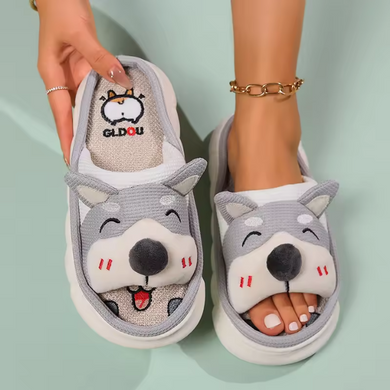 Домашние тапочки All-One Home Grey Corgi, 36/37, 23 см