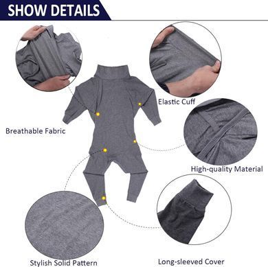 Піжама для собак Wan Talk Comfortable High Elastic Dog Pajamas, 38 см, 60 см, XS