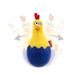 Игрушка для Собак Gigwi Egg Ципленок Неваляшка с Пищалкой 14 см