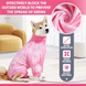Пижама/попона для собак Derby Professional Dog Recovery Suite, Pink, 66-78 см, 74-90 см, 42-56 см, 3XL