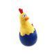 Игрушка для Собак Gigwi Egg Ципленок Неваляшка с Пищалкой 14 см
