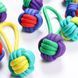 Іграшка для собак Derby Dog Rope Toy - 2 Balls with Long Handle, Червоний