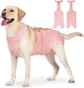 Дышащая попона для собак Derby Breathable Pet Recovery Suite, Pink, 55-65 см, 70-90 см, 50 см, XL