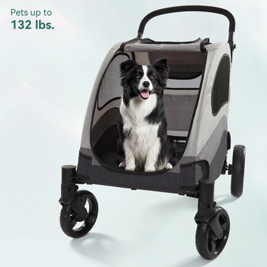 Коляска для домашних животных (до 60 кг) Bestopet (Люпосанчик) BS-RL-10 Grey