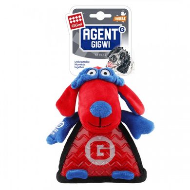 Іграшка для cобак Agent Gigwi Плюшева Собака з пищалкою 17 см