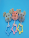 Мягкая игрушка Мышка со звездочкой и косичкой, Розовый, 1 шт.