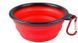 Силіконова складна дорожня миска Derby Food Grade TPE Collapsible Dog Bowl, Червоний, 350 мл