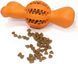 Іграшка для жування та закладки ласощів Derby Bone Shape Dog Chew Toy, Помаранчевий, Small