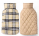Зимний водонепроницаемый двухсторонний жилет в клетку Derby Plaid Beige в британском стиле, 26 см, 34-40 см, 28 см
