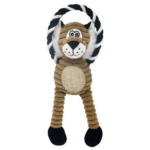 Плюшева іграшка для собак Shape Squeaky Dog Plush Toy - Brown Lion