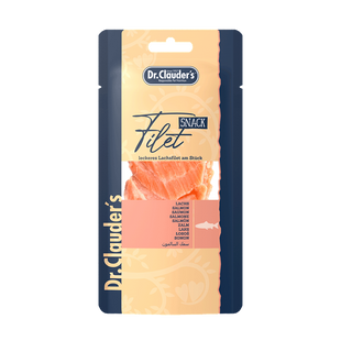Лакомства для собак и котов Dr.Clauder's Snack Filet с лососем, лосось, 30 г